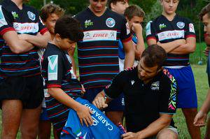 ALLENATORE PER UN GIORNO: IL CAPITANO DELLE ZEBRE TOMMASO CASTELLO IN VISITA ALL’AMATORI RUGBY GENOVA