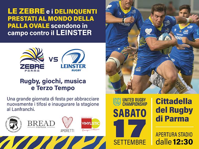 LE ZEBRE E I DELINQUENTI PRESTATI AL MONDO DELLA PALLA OVALE SCENDONO IN CAMPO CONTRO LEINSTER