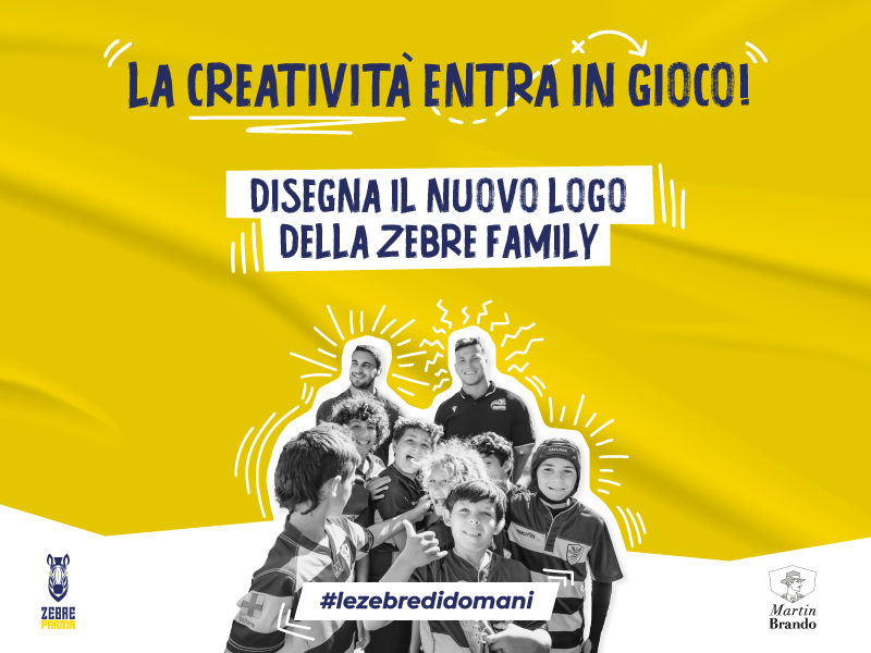 Disegna il nuovo logo della Zebre Family: al via il contest creativo
