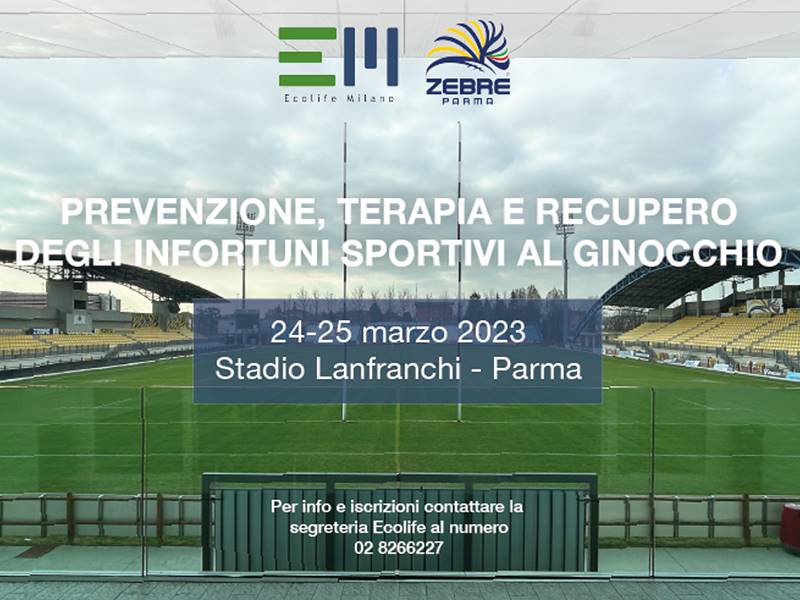 APERTE LE ISCRIZIONI PER IL CORSO DI ALTA FORMAZIONE “PREVENZIONE, TERAPIA E RECUPERO DEGLI INFORTUNI SPORTIVI AL GINOCCHIO”