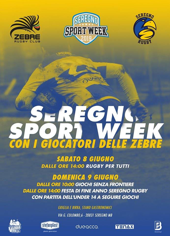 L’APERTURA FRANCOIS BRUMMER OSPITE DEL SEREGNO RUGBY ALLA SEREGNO SPORT WEEK