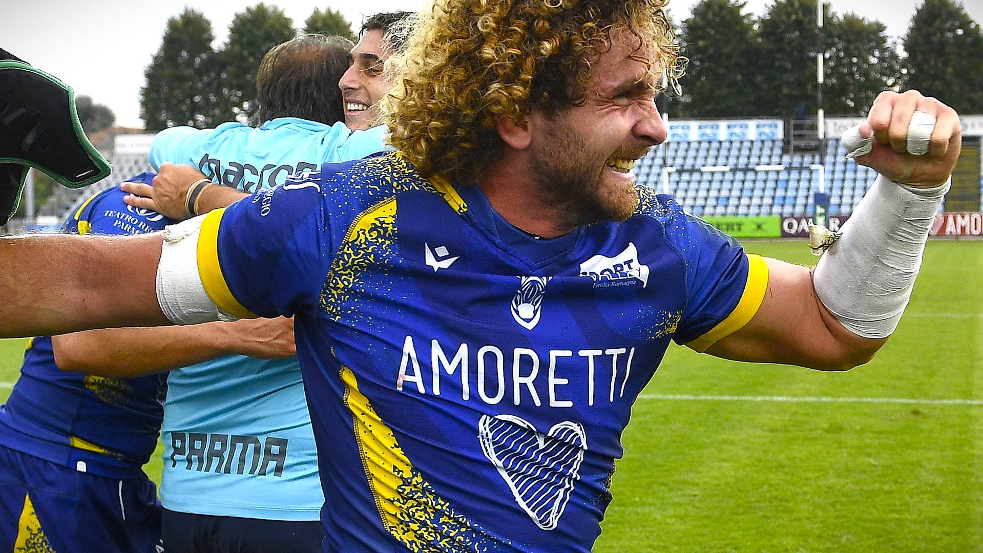 Novità del logo francese Corte Gusto sulla maglia della Challenge Cup