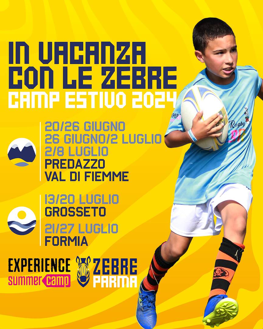 Di seguito i dettagli e le modalità di iscrizione alla quarta edizione del camp estivo “In vacanza con le Zebre”: