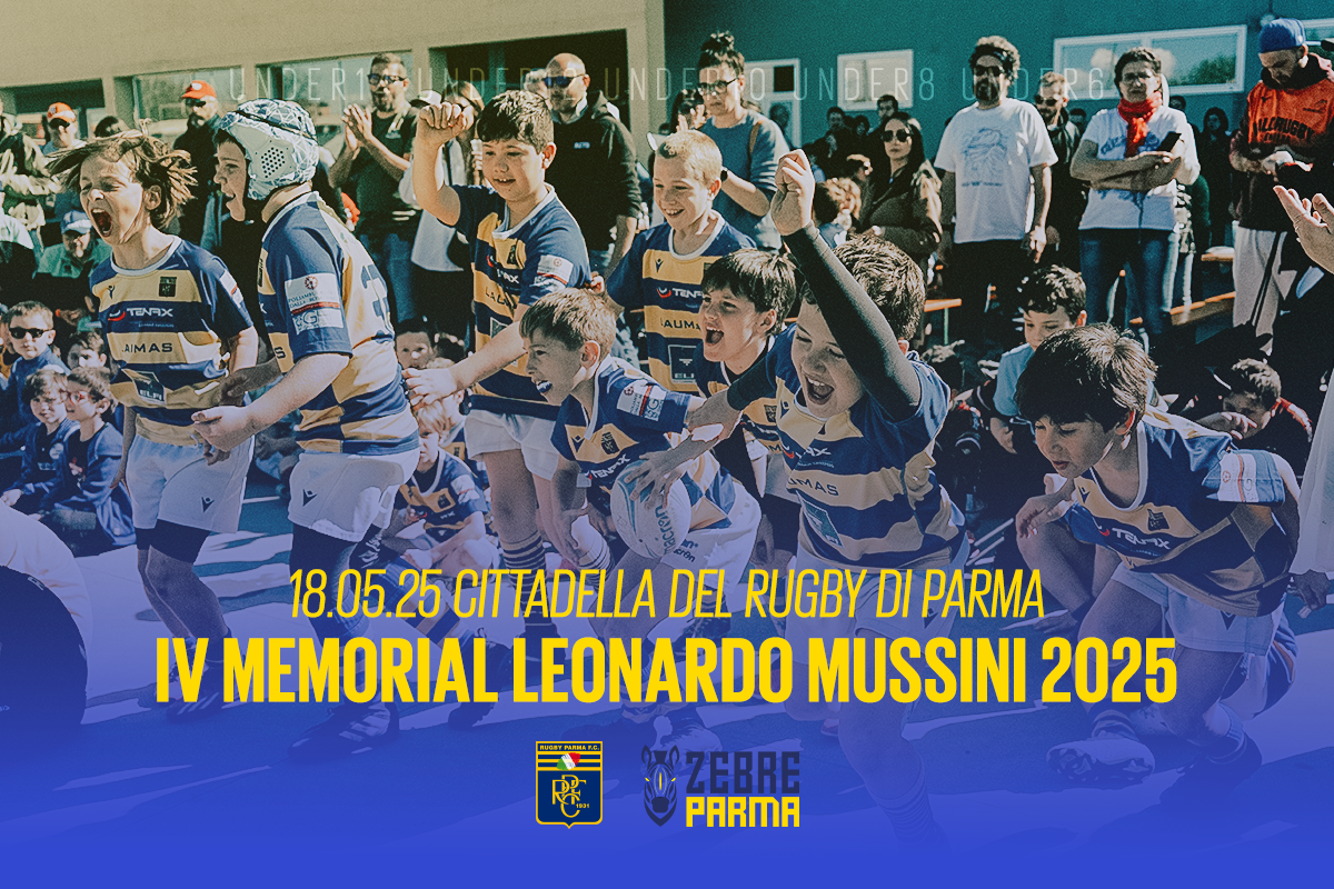 IV Memorial Leonardo Mussini 2025: il 18 maggio il rugby giovanile protagonista alla Cittadella del Rugby di Parma