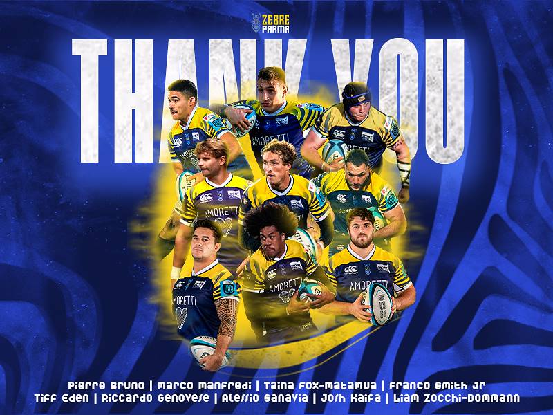 LE ZEBRE SALUTANO NOVE ATLETI CHE LASCIANO IL CLUB