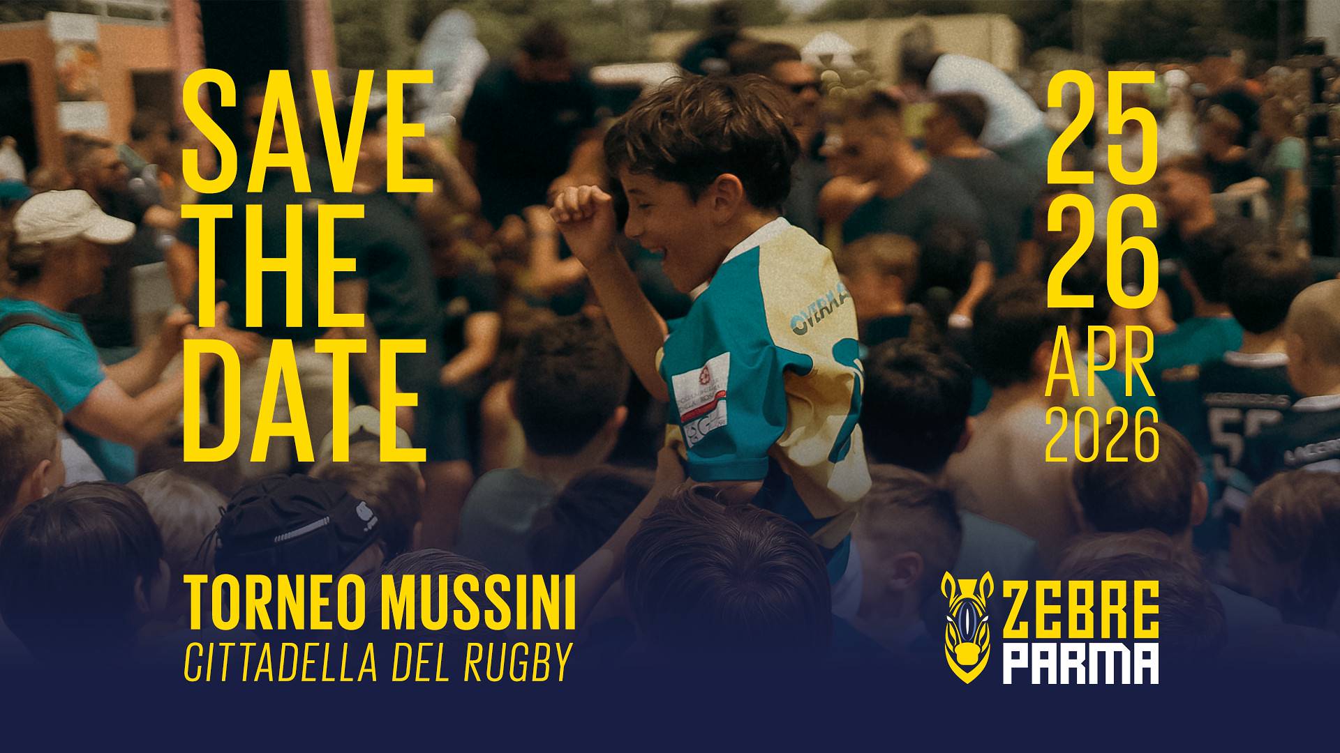 Torneo Mussini: 25 e 26 aprile 2026 alla Cittadella del Rugby