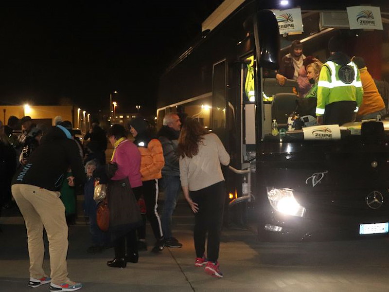 I FAMILIARI DEI GIOCATORI DELLA SQUADRA DI RUGBY DI KIEV RC POLYTECHNIC SONO ARRIVATI IN ITALIA